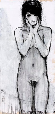 "Kontemplation Nr.4" | Acryl auf Sperrholz | 84x185cm