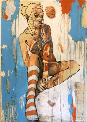 "Das Lächeln der Mona Lisa", 110x80cm