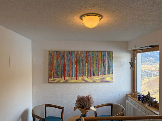 "ICHGLAUBICHSTEHIMWALD1", 175x85cm, Preis* €3000,-