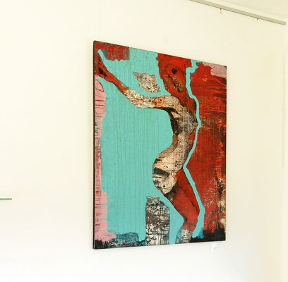 "Phönix II", 100x125cm, Acryl auf Sperrholz, Preis* €2500,-