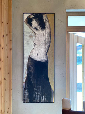 "Gold" | Acryl auf Sperrholz | 172x60cm | Preis* €2400,-