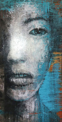 verkauft | "Spieglein...Nr.5" | Acryl Kunstharz