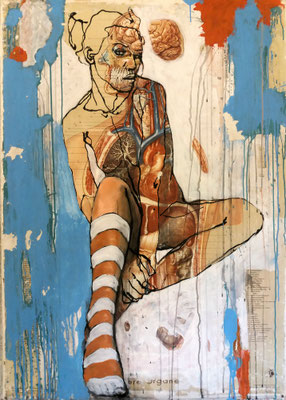 "Das Lächeln der Mona Lisa", 110x80cm, Preis* €2400,-