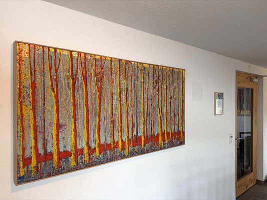 "ICHGLAUBICHSTEHIMWALD4", 163x83cm, Preis* €2900,-