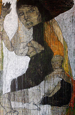 KOTO | "Dreifaltig" | Acryl auf Hartfaser