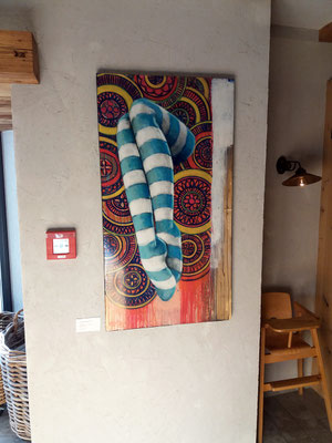 "Strumpfhausen", 125x57cm, Preis* €2200,-