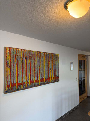 "ICHGLAUBICHSTEHIMWALD4", 163x83cm, Preis* €2900,-