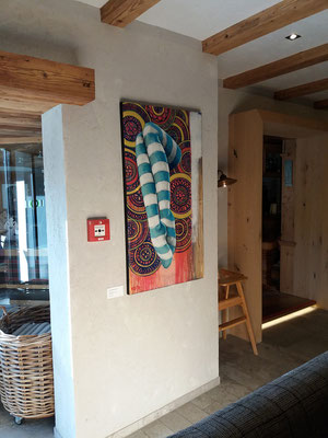 "Strumpfhausen", 125x57cm, Preis* €2200,-