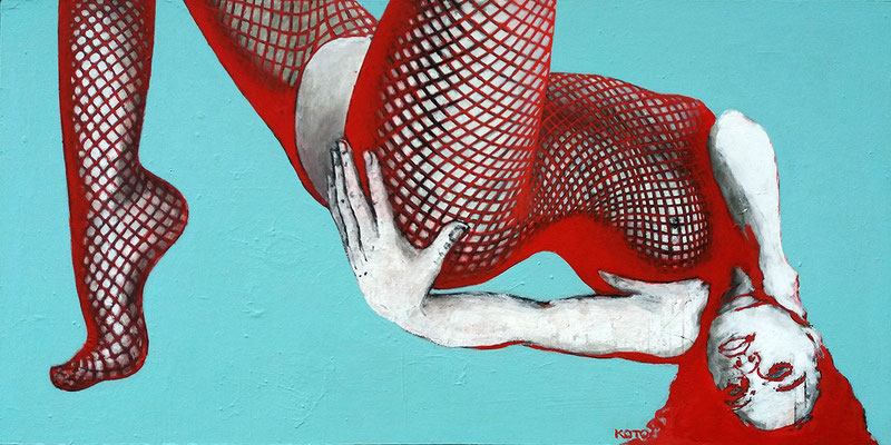 "Netz", 170x85cm, Acryl, Kunstharz auf Sperrholz