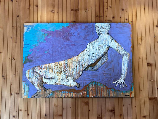 "Bodenwelle" | Acryl auf Sperrholz | 125x65cm | Preis* €1800,-