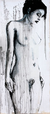 "Kontemplation Nr.1" | Acryl auf Sperrholz | 84x185cm