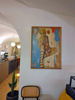 "Das Lächeln der Mona Lisa", 110x80cm, Preis* €2400,-