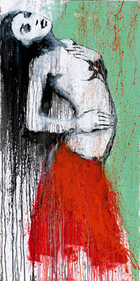 "Tanz Nr.3" | Acryl auf Sperrholz | 84x172cm