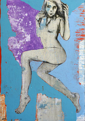 "Tinkerbell", 125x85cm, Acryl auf Sperrholz