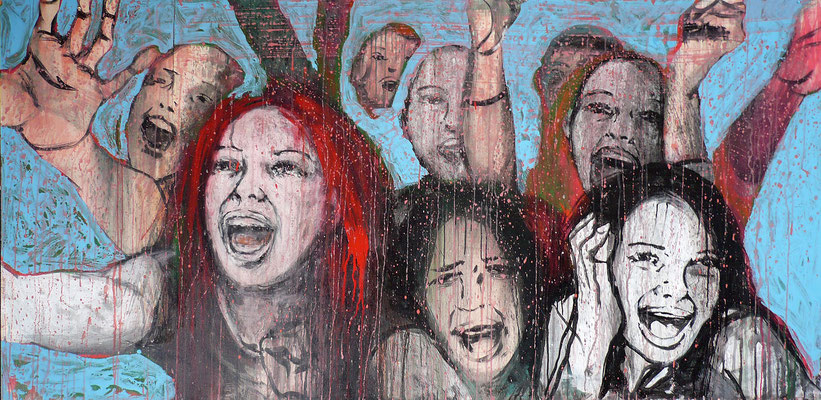 "Biedermann und die Brandstifter 4", 182x72cm
