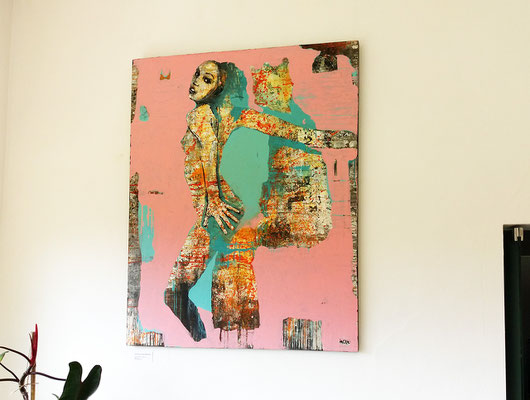 "Der König und das Mädchen", 100x125cm, Acryl auf Sperrholz, Preis* €2500,-
