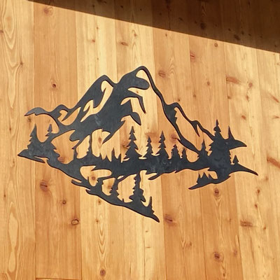 déco en métal montagne, artisanat Hautes-Alpes