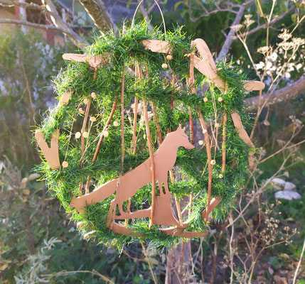 accessoire déco en métal, DIY déco nature, déco mural renard