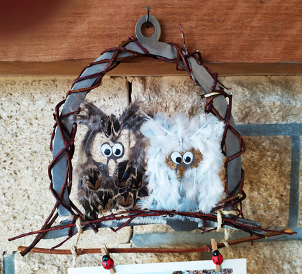 DIY Chouette, porte photo, accessoire pour loisir créatif, déco à faire soi même, bricolage et idées créatives