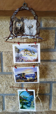 DIY déco chouette, porte photo, accessoire en métal pour loisir créatif, bricolage et idées créatives