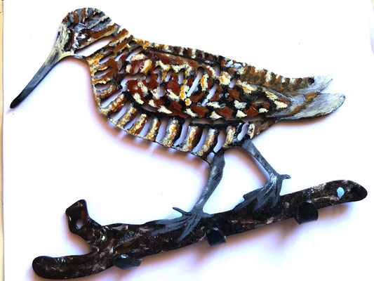 déco chasse, déco bécasse, déco métal chasse, artisan créateur déco métal