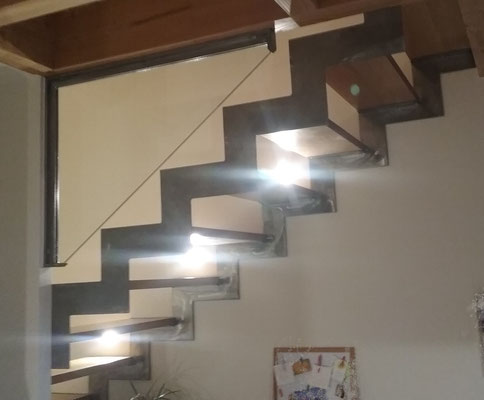 Escalier sur mesure, métallerie Hautes-Alpes