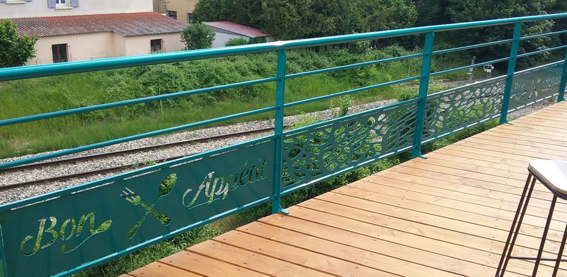 Garde corps motif personnalisé Hautes-Alpes