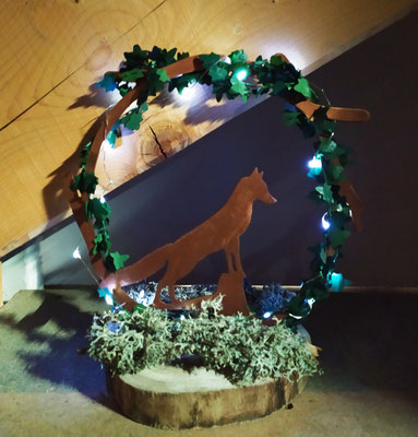 DIY centre de table animaux, déco renard, accessoire déco nature, 