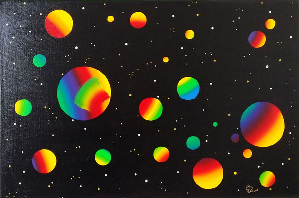 M2 in 60 x 40x cm - Handgemaltes Acrylbild ♥ www.elke-ulrike-weigel.de
