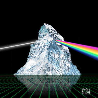 Prisma (Dark Side of The Moon), 40 x 40 cm