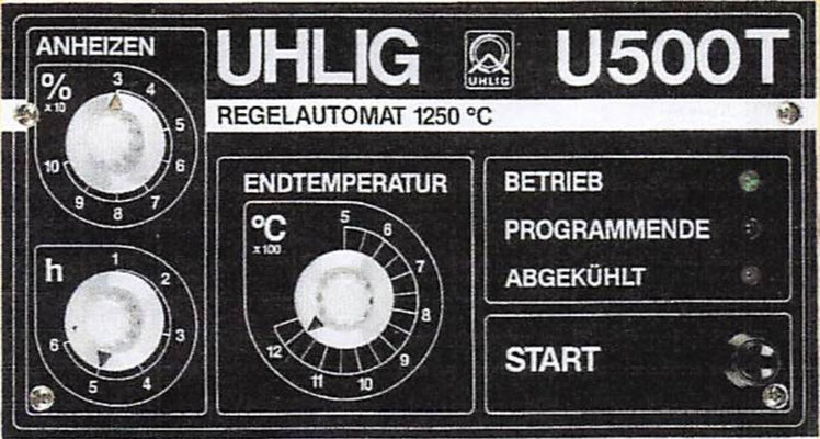 UHLIG-Regler 0423: 1.250Grad ohne Haltezeit