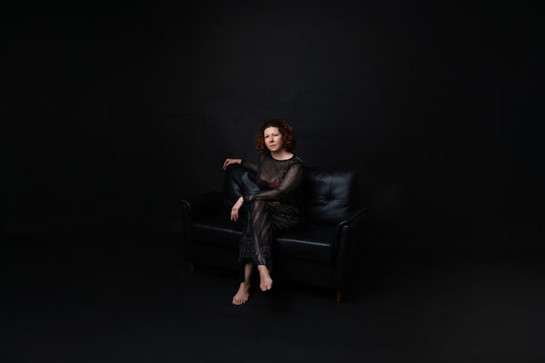 Artistic female portrait celebrating freedom and self-expression