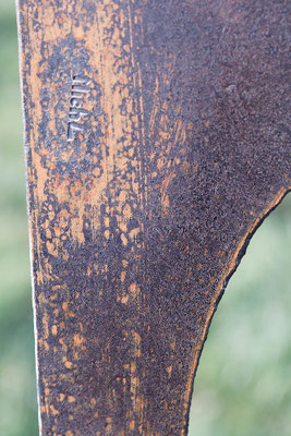 Détail d'une Sculpture en acier 