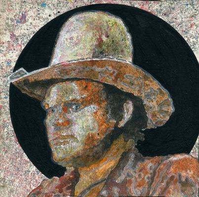 Mane Hellenthal, Hoss, 2010, 20 x 20 cm, 2012, Öl, Acryl auf Leinwand, ABC Westside Galerie