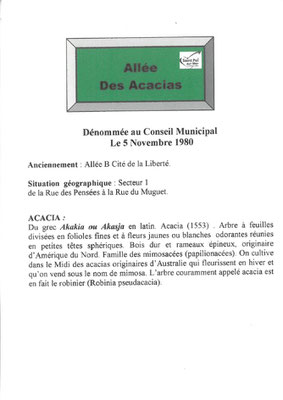 Allée des Acasias