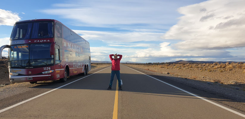 48 Std. alleine im 60 Personen Bus - Patagonien Argentinien