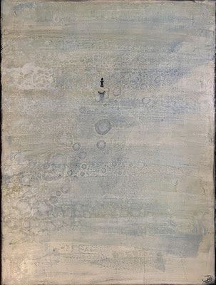 o.T., 70 x 50 cm, mixed media on canvas, 2024