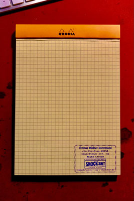 RHODIA yellow Pad A5 / shockshit.de