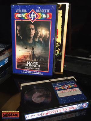 Maze Runner III mit Dylan O'Brien und Thomas Brodie-Sangster auf Betamax Video.