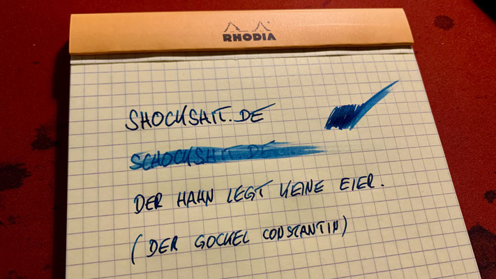 RHODIA yellow Pad A5 + Tinte STILELYSM / shockshit.de