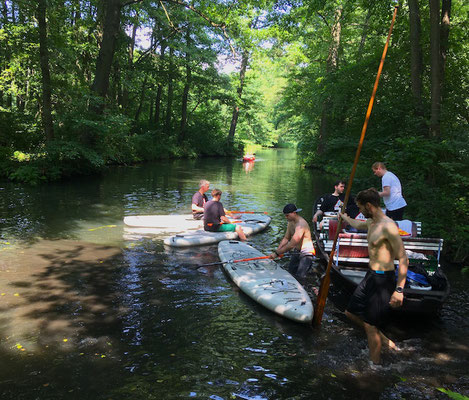 Kahnfahrt-und SUP Tour nach Leipe