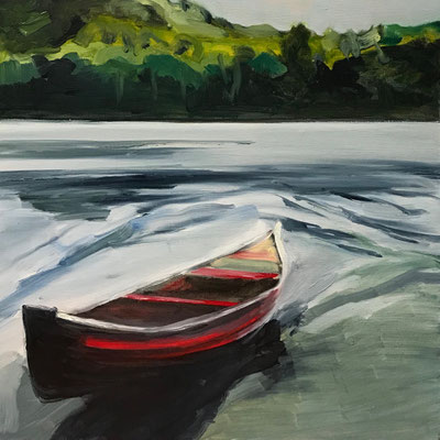 Huile sur contreplaqué, 20x20cm, 2019, collectionné