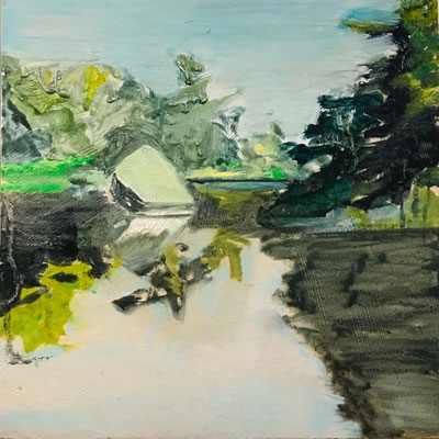 Huile sur contreplaqué, 20x20cm, 2019, collectionné
