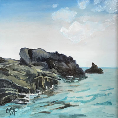Huile sur contreplaqué, 20x20cm, 2023, collectionné