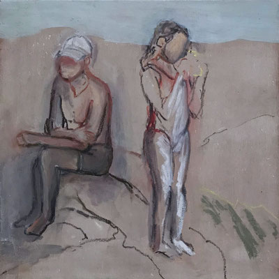 Huile sur contreplaqué, 20x20cm, 2019
