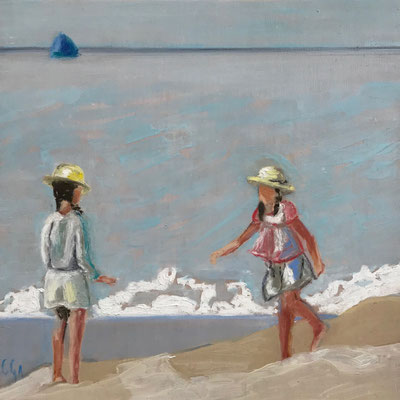 Huile sur bois, 20x20cm, 2017, collectionné