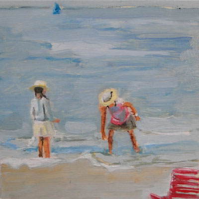 Huile sur bois, 20x20cm, 2017, collectionné