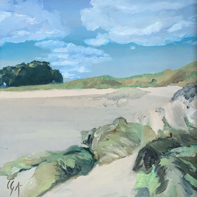 Huile sur contreplaqué, 20x20cm, 2023