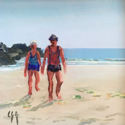 Huile sur contreplaqué, 20x20cm, 2023