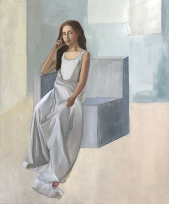 Le bout de la chaussure, huile sur toile, 65x54cm